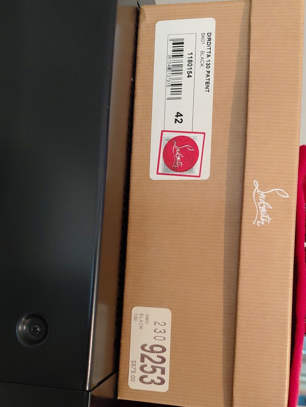 Christian Louboutin Black Laptop Sleeve with Patent Finish
